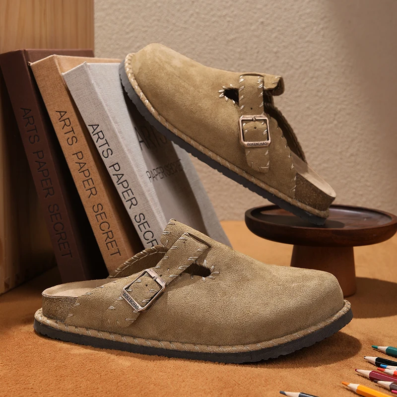 Birken Sandals with GENUINE Leather Mule Clogs for All Seasons