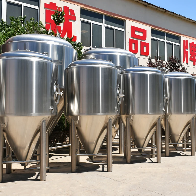 Емкость для брожения пива из нержавеющей стали объемом 500 литра конический охлаждающий