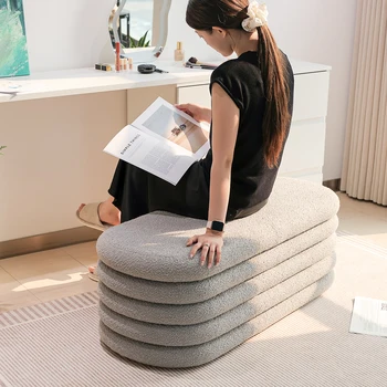 New Design Big Ottoman Bench Velvet Stool Bed End Bench Seat