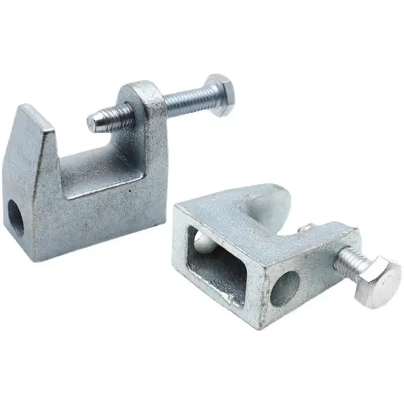 M8 M10 M12 M14 Cast Iron Galvanized Insulator Support Beam Clamps 3/8\