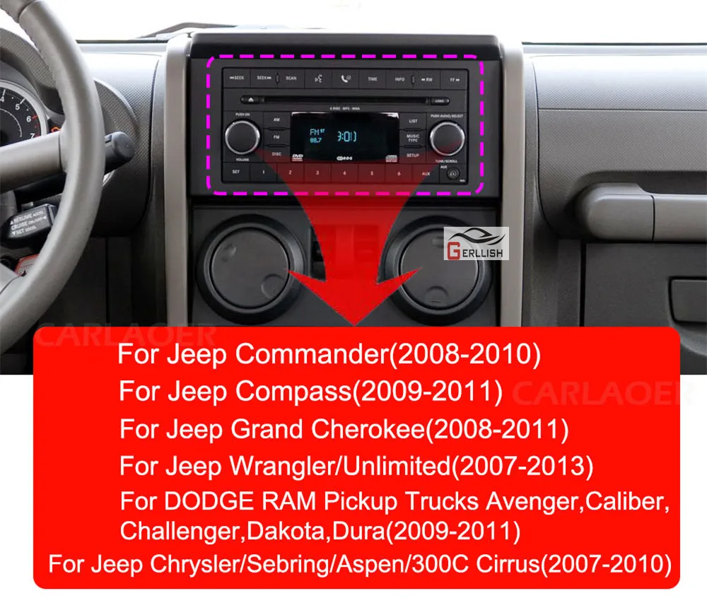 Android Car Dvd Player For Jeep Wrangler/commander /compass /cherokee/for  Dodge Ram/challenger/for Chrysler Sebring Radio Stereo - Buy Car Multimedia  Video Player For Jeep Wrangler/compass /cherokee,Android Car Radio Dvd For  Dodge Ram/challenger,Car Radio