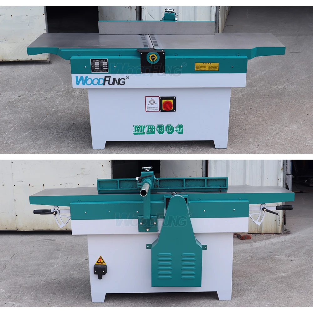 Woodfung Automatic Noodworking Surface Planer Machine and Thickness Multifunctional Planer Thicknessing Machine 1500w Mb506