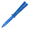 3D Dark Blue Balisong Trainer Double Point