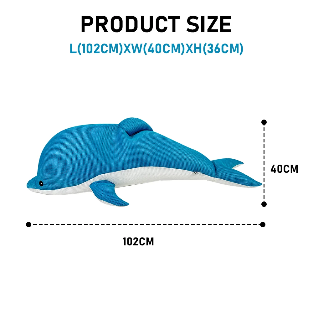 Pool Petz Dolphin Pool Float No Inflation Needed Animal Floating Pool Toy Shape Mesh