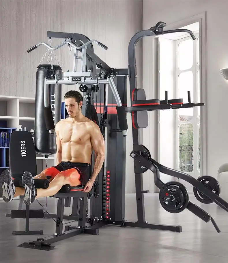 Multi Station Body Building Strength Integrated Equipment 4 Station ...