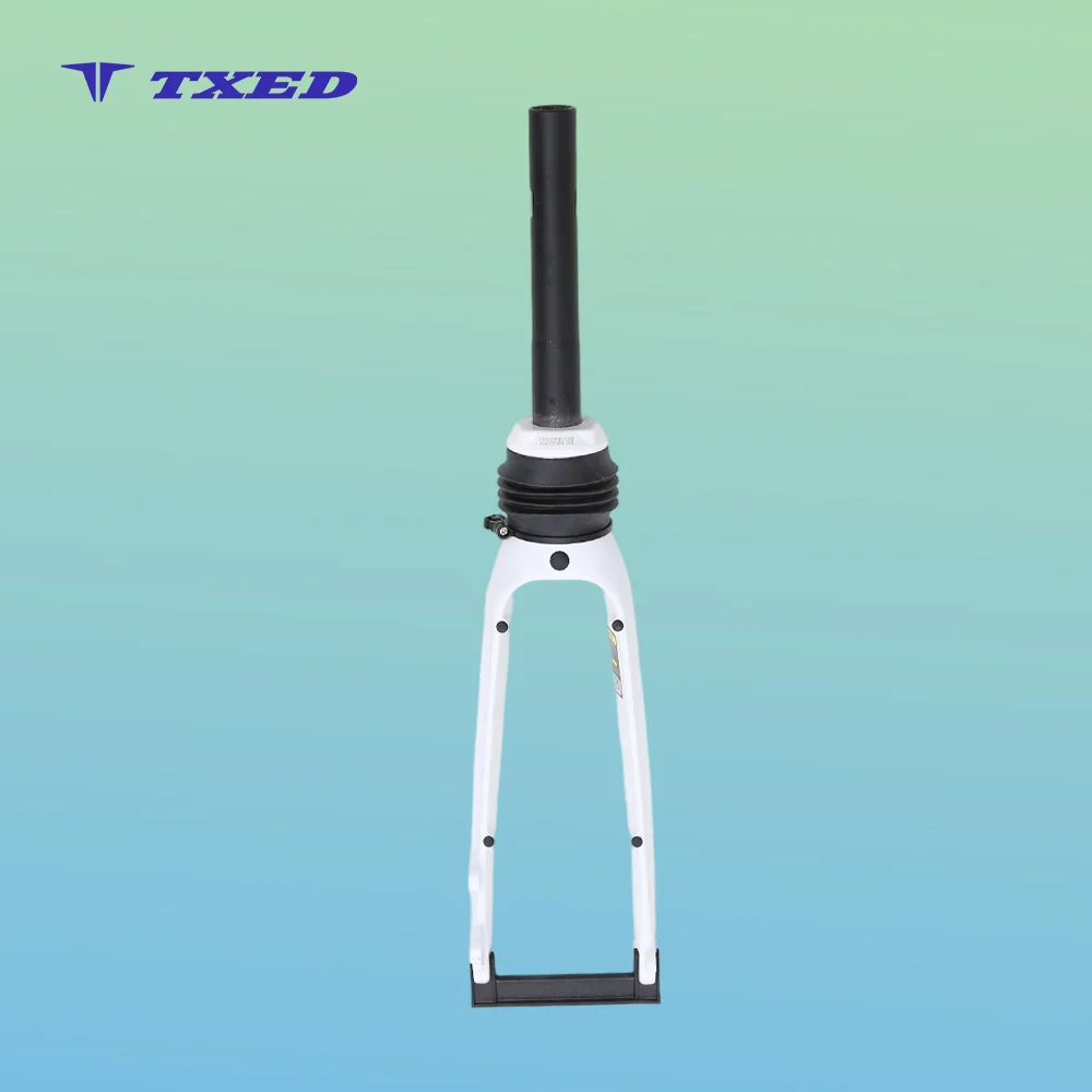 High-Performance Durable 27.5" Aluminum Suspension Fork with Coil Spring 100mm Travel Disc Brake Compatible for BMX/E-Bikes