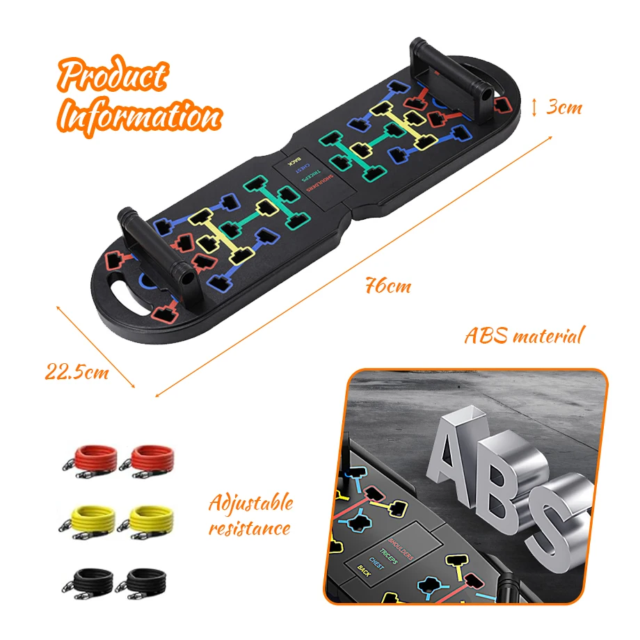 Portable Foldable Workout Exercise Fitness Calisthenics Equipment at  Home Office Floor Gym Accessories for Men and Women