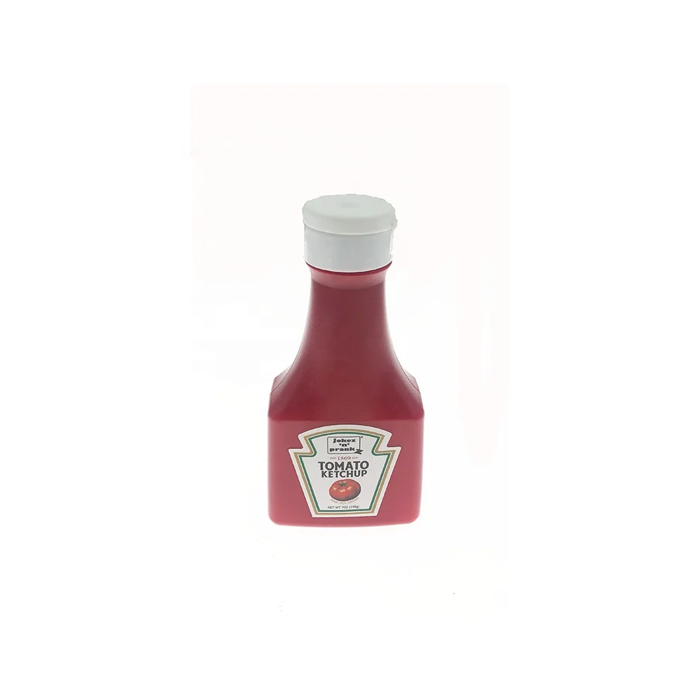   Trick Good Quality Active Tricks EN71 BSCI Novelty Jokes Gag Gift Squirt Ketchup in Bottle Toy  prank 10 Pcs/box