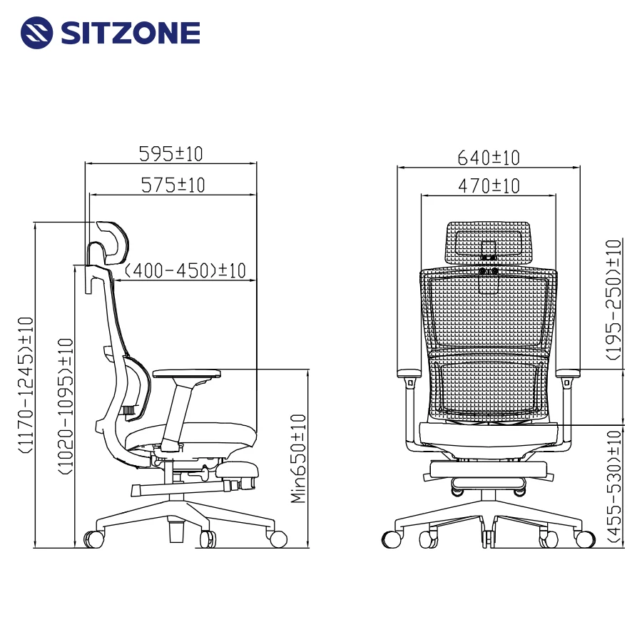 Sitzone Furniture Modern Design High Back Multifunctional Office Chair