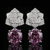 Pendientes de rosa seca