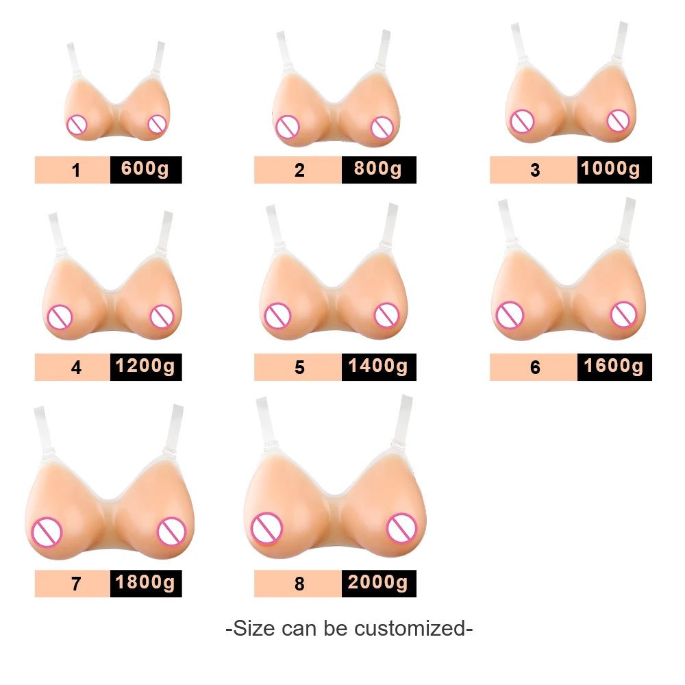 BTN Silicone Artificial Breast Forms for Cross Dresser Shemale Drag Queen Masquerade Halloween Toys  False Boobs