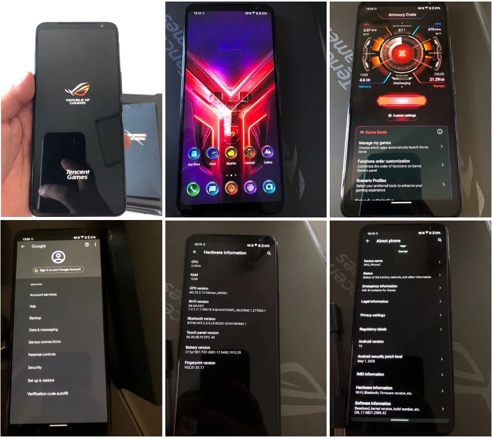 New Global Rom ROG 3 5G Gaming Phone 6.59