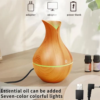 Factory Wholesale Humidifier Rechargeable Mini Humidificador USB Difusor OEM Accepted Portable Diffuser Wood Grain Humidifiers