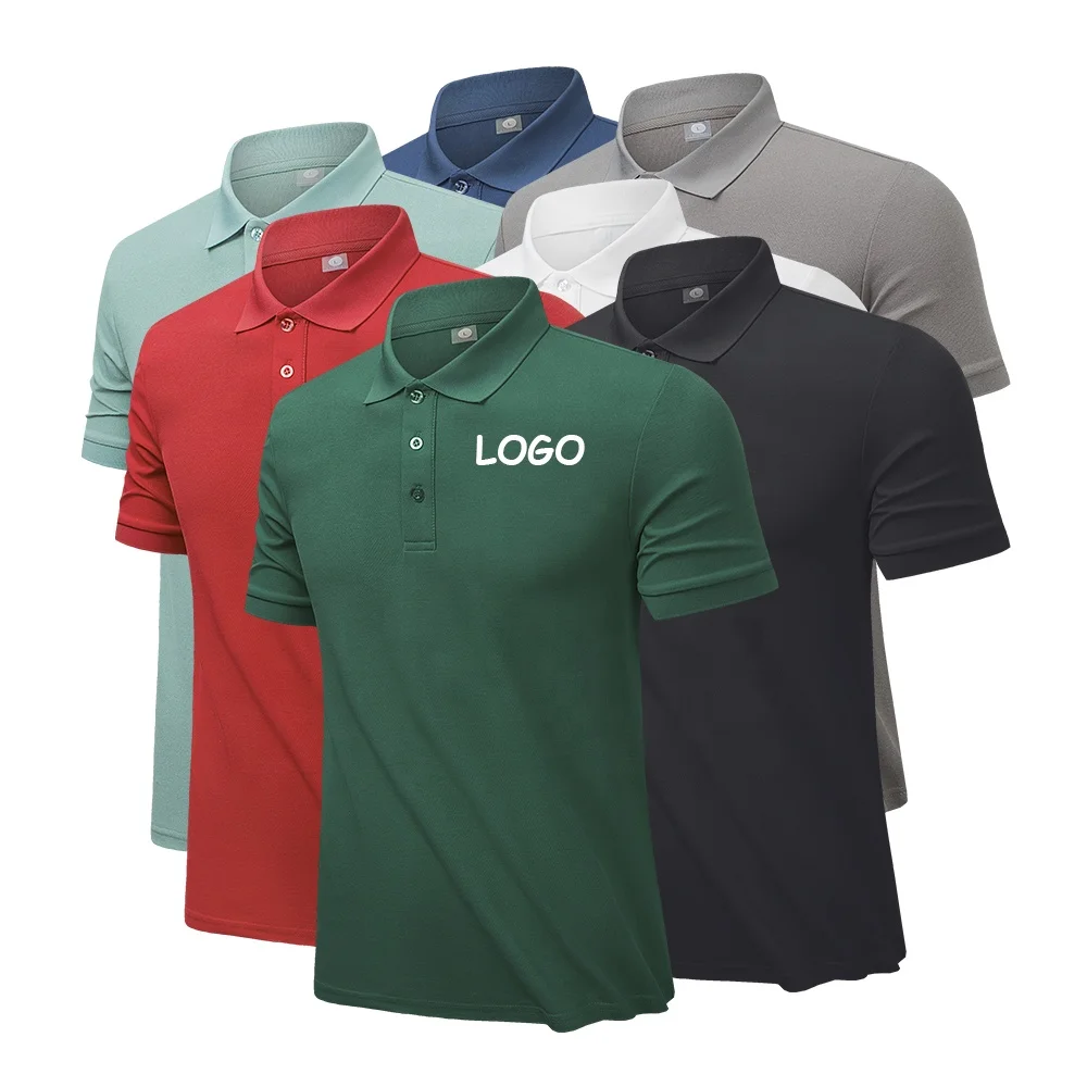 High Quality Quick Drying Comfortable Plain Casual Business Wear Sports Breathable Golf T Shirt Custom Cotton Polo Shirt for Men