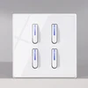 4 gang 1/2 way-white