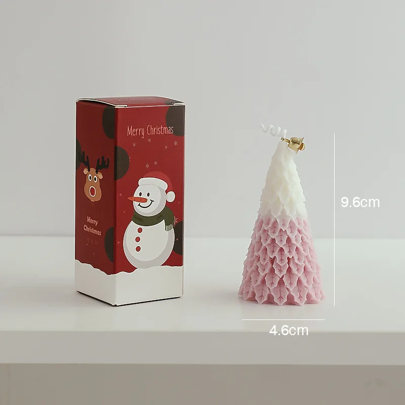 Christmas Candle Tree Shape Candles With Bell Christmas Supplies Double