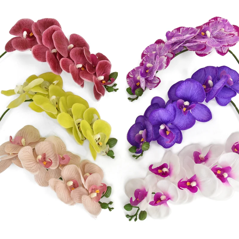 Factory Colorful High Quality Simulation Fake Orchids Artificial
