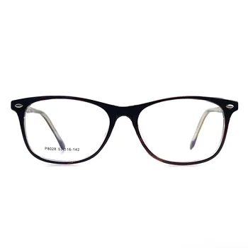 Factory Sale Hot Seller branded rectangular black colour eyeglass frames fashion