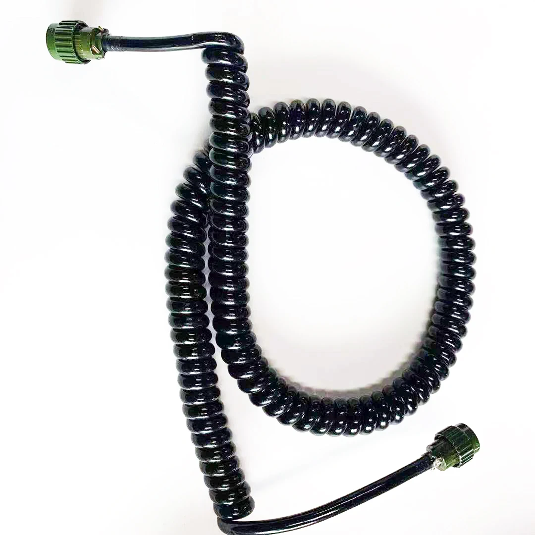 トレーラー スパイラルコード ABS 7芯 7ピンコネクタ付き格納式スパイラル電気コードトラック