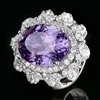 open size Bird's Nest cut blue ring