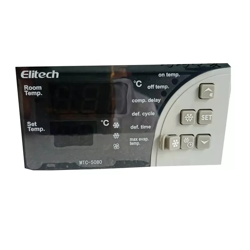Elitech MTC-5080 Digital Thermostat Microcomputer Temperature Controller Plastic Refrigerator Cooling Defrost Fan for Cold OEM