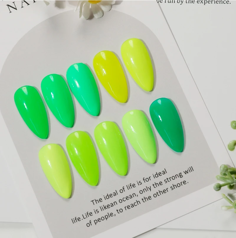 48 Color OEM Beauty Semi-permanent gel Nail Summer 15ml Neon Gel polish Set Nails Suppliers Custom Uv Gel details