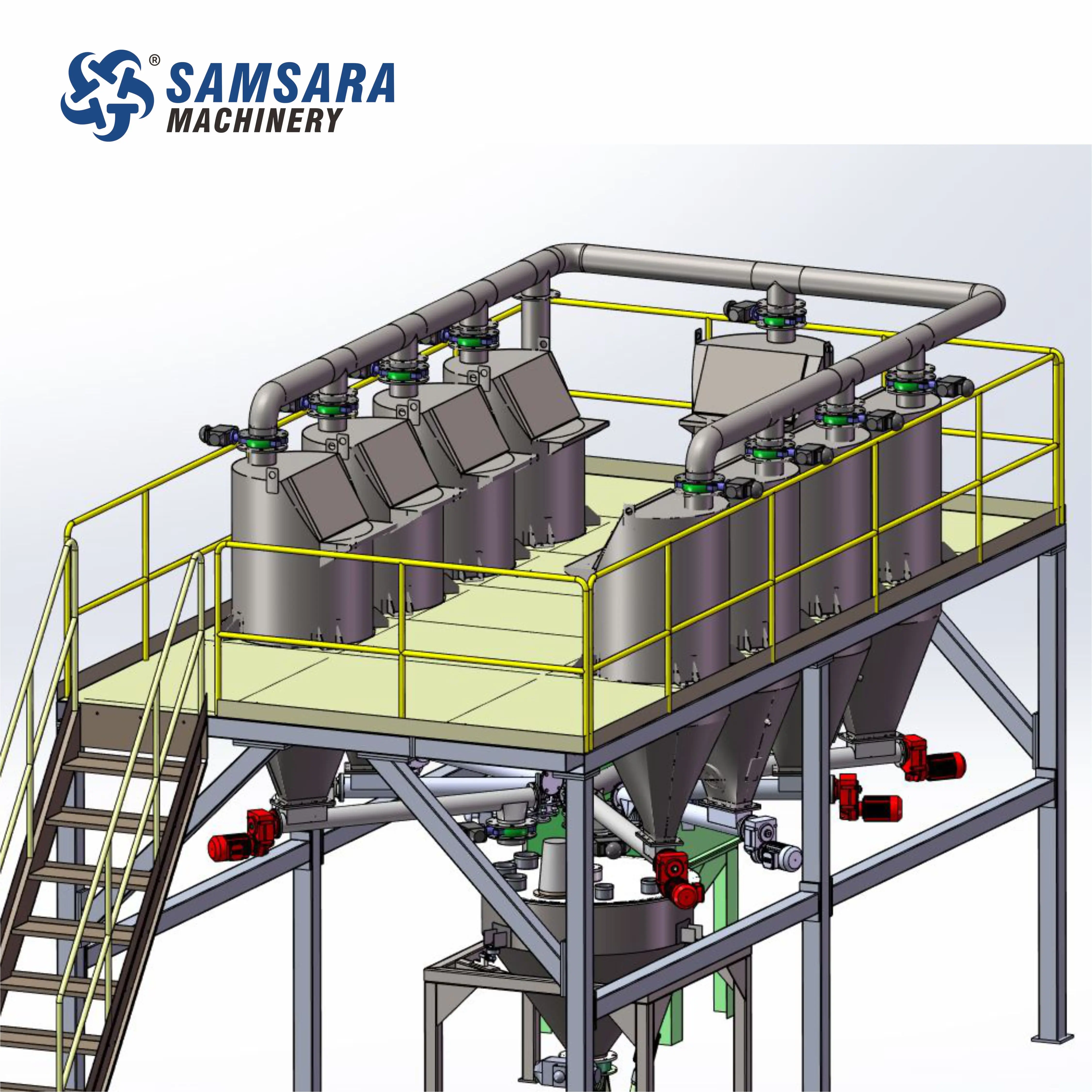PVC Gravimetric Dosing Mixing System Automatic Compound System Plastic Industrial Dosing and Batching System Machine
