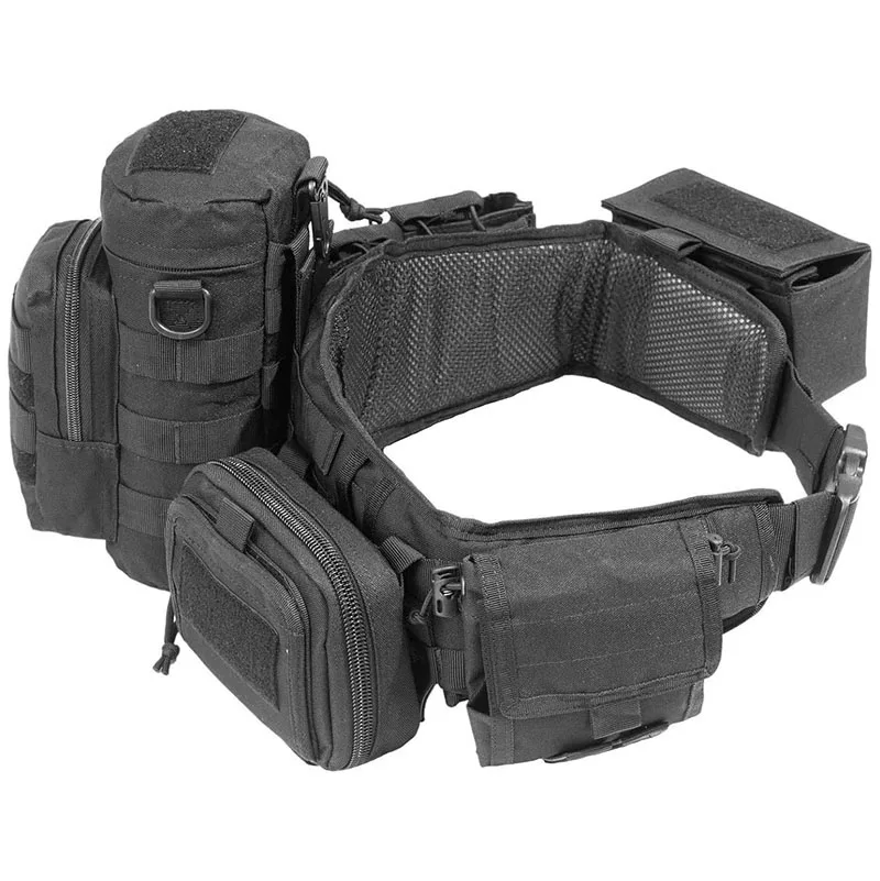 High Duty High Material Comfortable Tactical Belt Tactical Duty Belts Breathable Mesh Utility Belt with Accessories Pouches