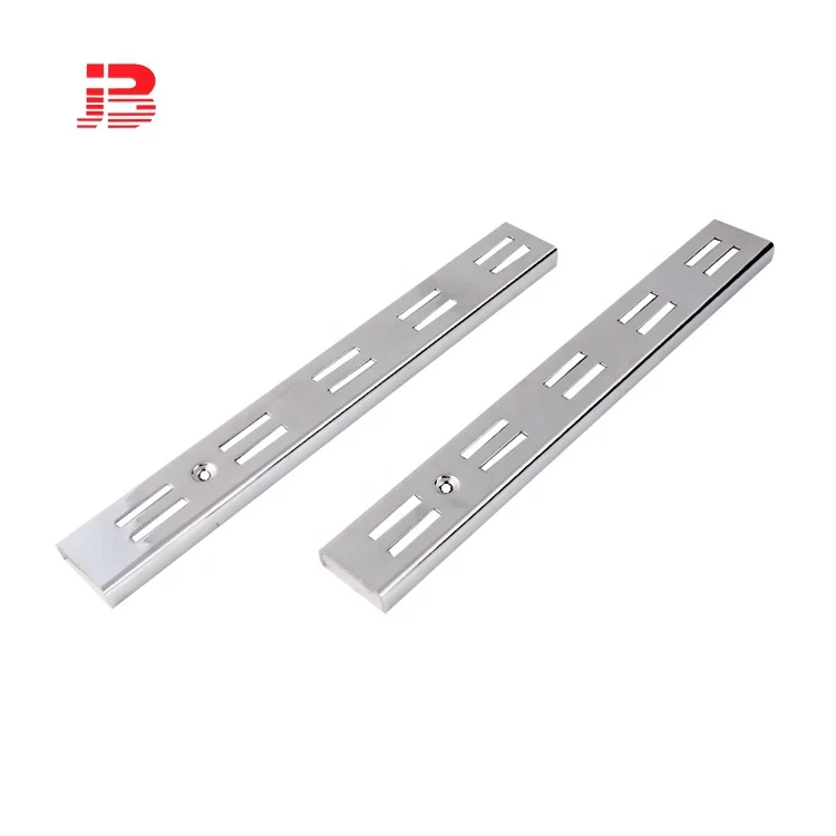 Metal chrome plating double slotted channel upright & bracket