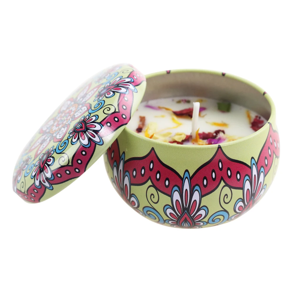 Naturals Aroma Fragancia Vanilla Scented Candles Set Wedding Ts Tin Dry Flower Candle Buy 8265