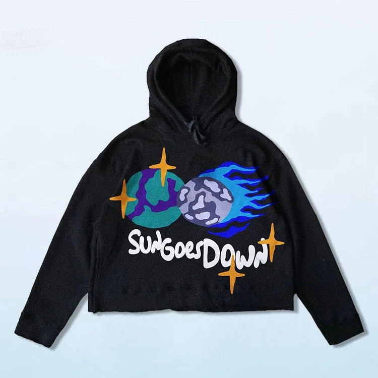 Top Fashion Support Custom 100 Cotton Digital Screen Printing Pullover