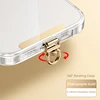 Fibbia girevole color oro champagne