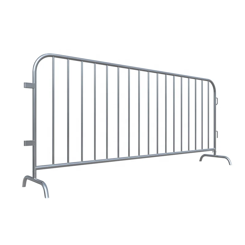 Temporary Pedestrian Heavy Duty Crowd Control Steel Barricade Crowd Control Barriers Metal Interlocking Barricade