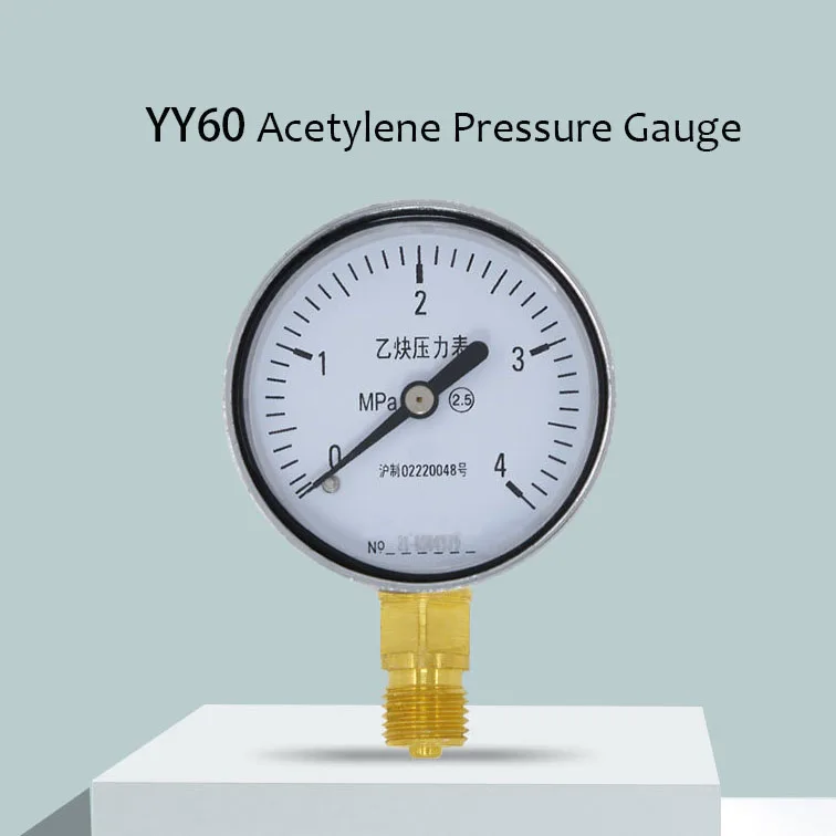 High Acetylene Pressure Gauges Manometer Acetylene Gas Measurement With