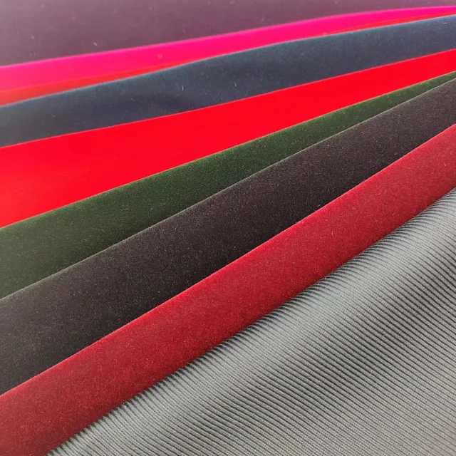 factory direct sale 100% polyester flocking velvet fabric wholesale