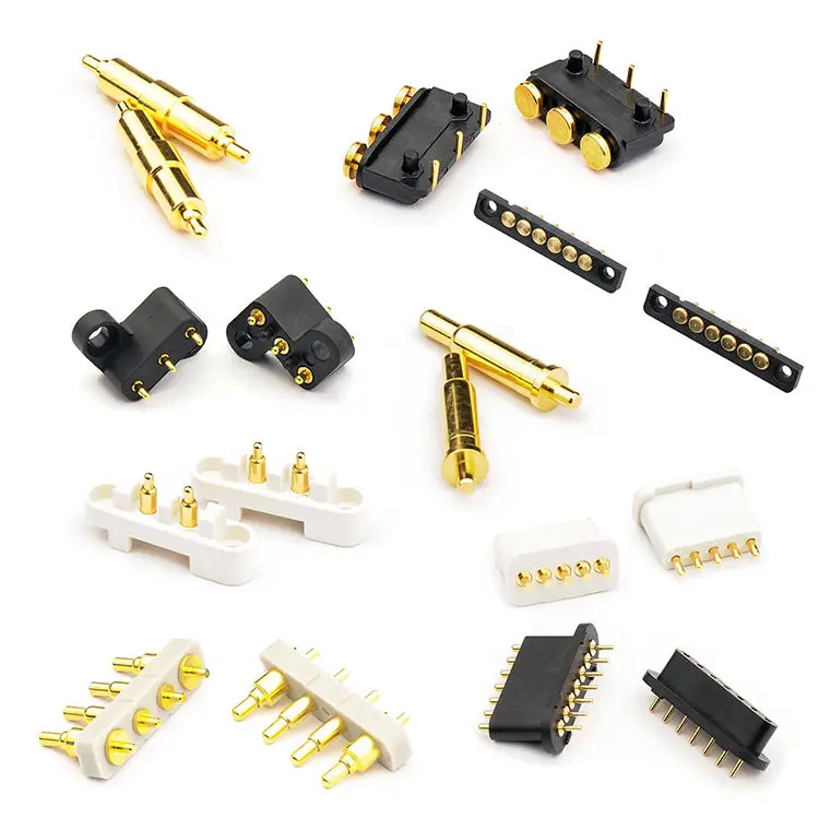 2.54 Mm Pitch 1.27mm 25mm Magnetic Pogo Pin Connectors 2 Pin Round 2 ...