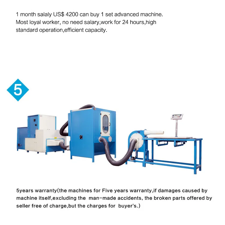 Factory Cheep Price Polyester Fiber Opening Cotton Pillow Making  Machine With Home Textile Production Line