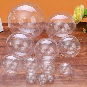 4cm 6cm 8cm 9cm 10cm 12cm 13cm 14cm 16cm 20cm 25cm 30cm 35cm 40cm und christmas hollow transparent clear PS acrylic plastic ball