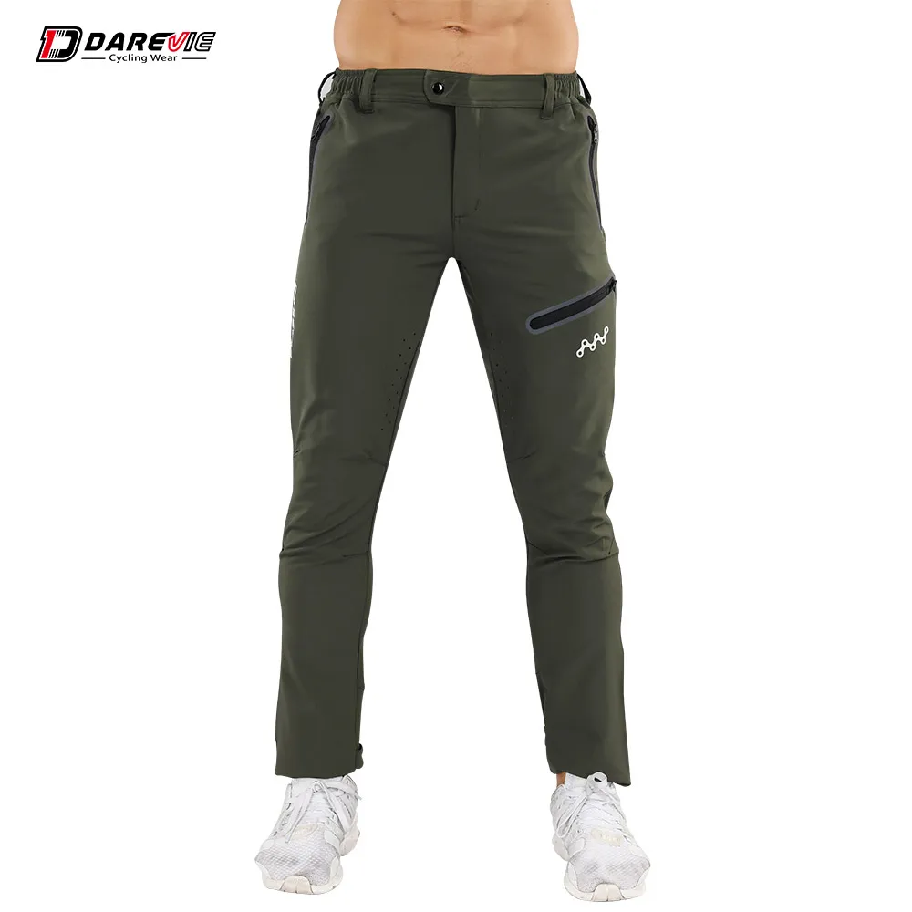 Darevie Men's Long MTB Pants for Dirt Biking Cycling Quick Dry