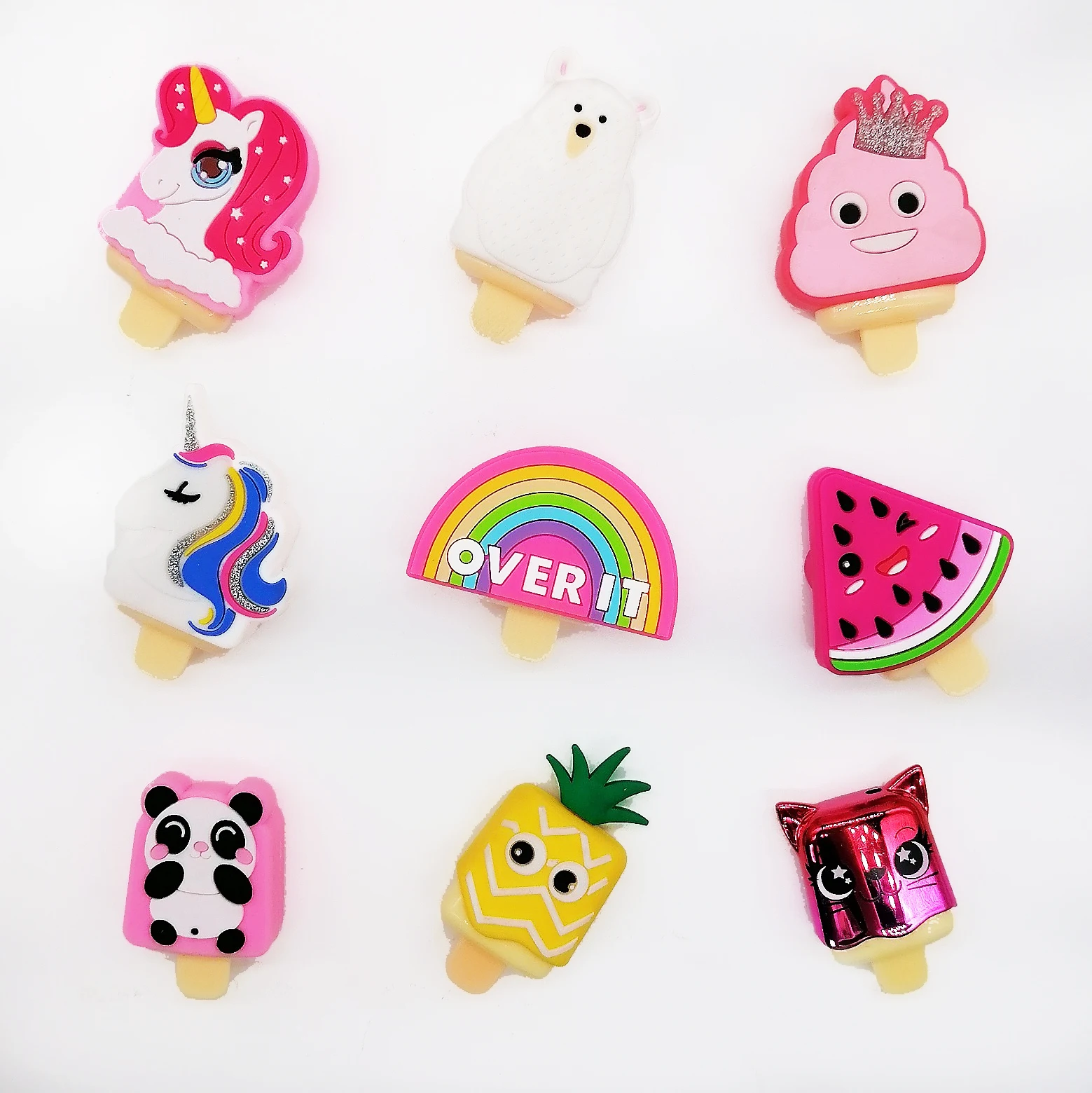 Cat Unicorn Popsicle Cute Kid Mini Lip Balm Tube Eco Friendly Jelly Lip