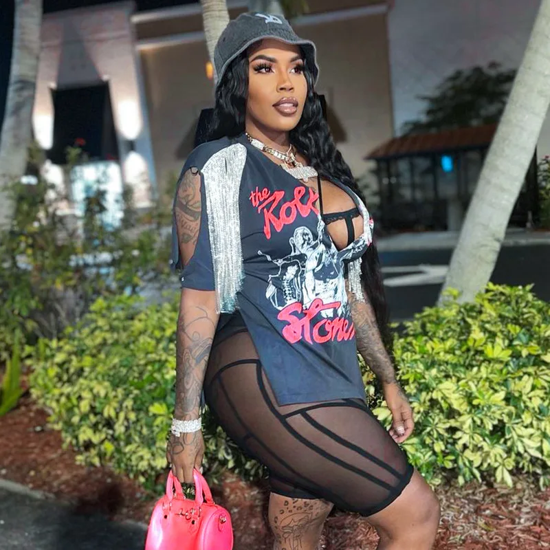 95% Polyester 5%spandex New Hot Seller Printed Casual Long Shirt Dress  Women Graphic T Shirts Sets Fitness With Tassel - Buy Long Shirt Dress  Women,Graphic T Shirts Sets Woman,Fitness T Shirt Women