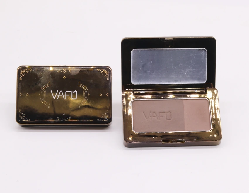 top quality waterproof black double color eye brow powder