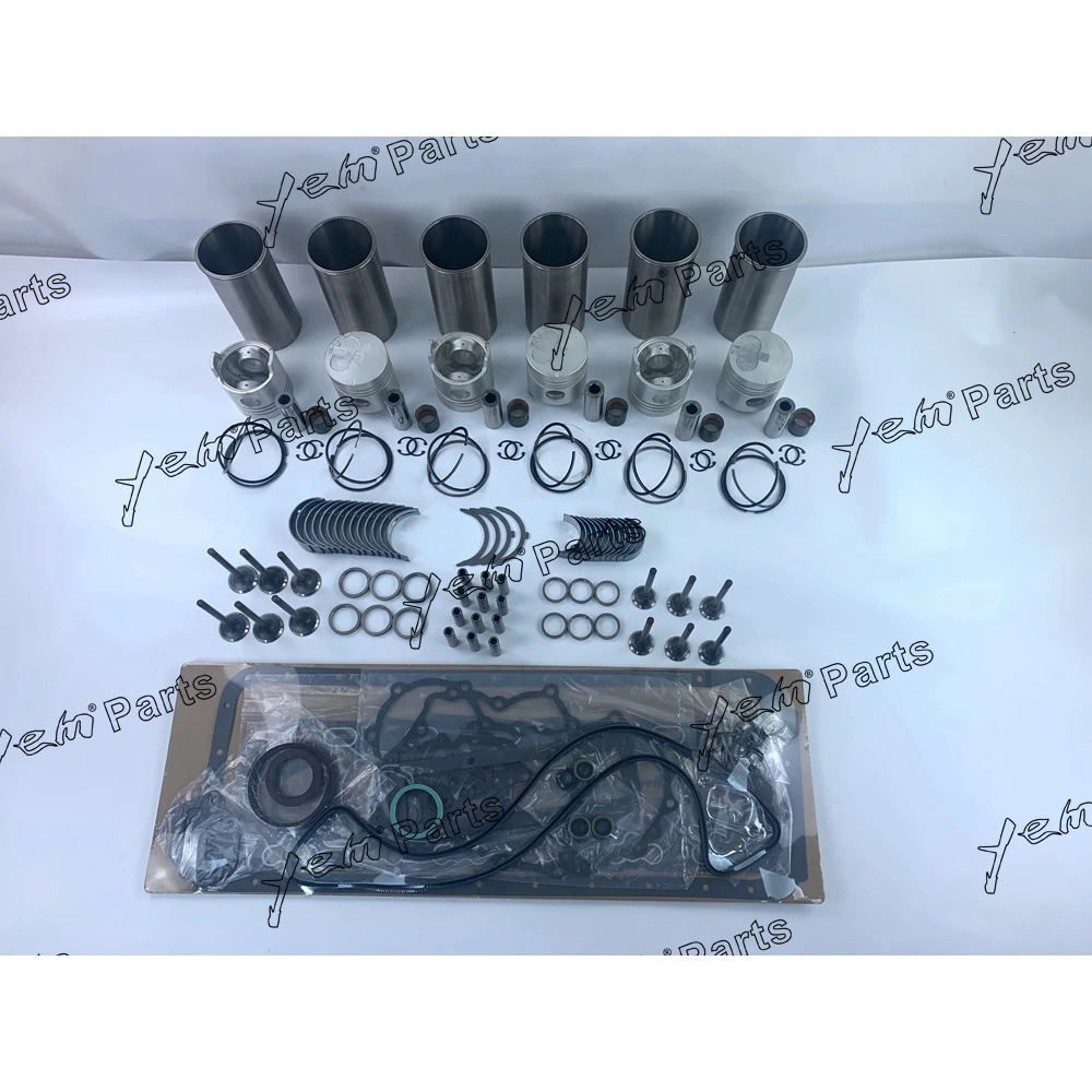 2H Rebuild Overhaul Repair Kit With Valves Engine Bearings Liner Piston Rings Full Gasket Kit for Toyota