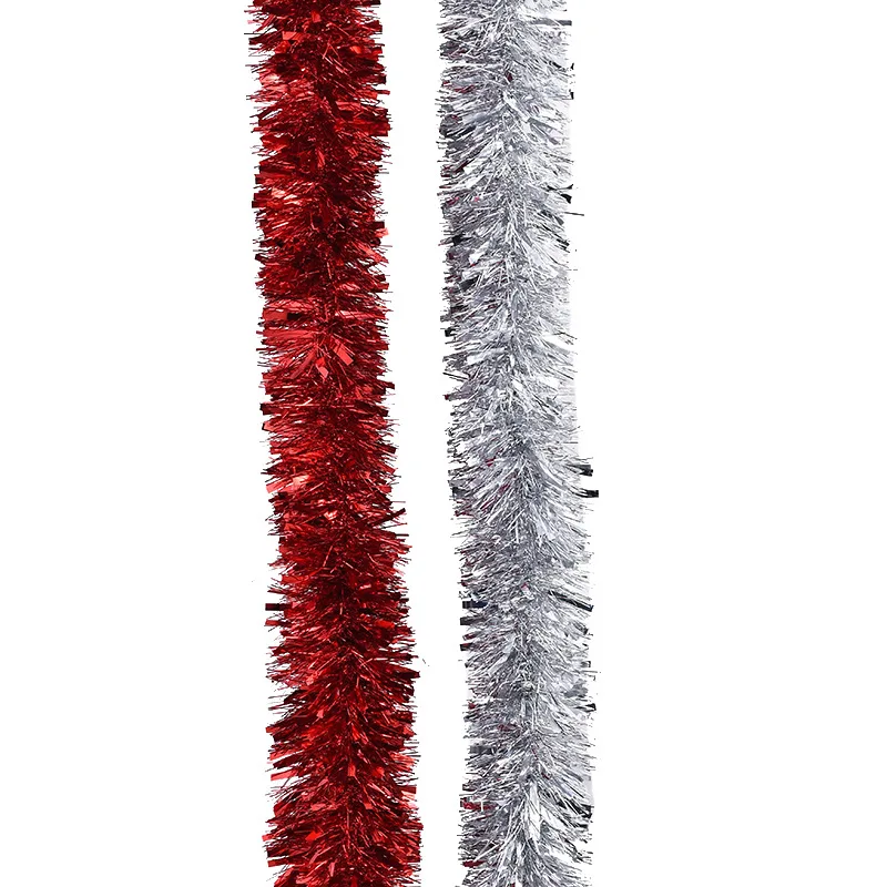 Christmas Tree Tinsel Garland Metallic Garland Shiny Party Tinsel