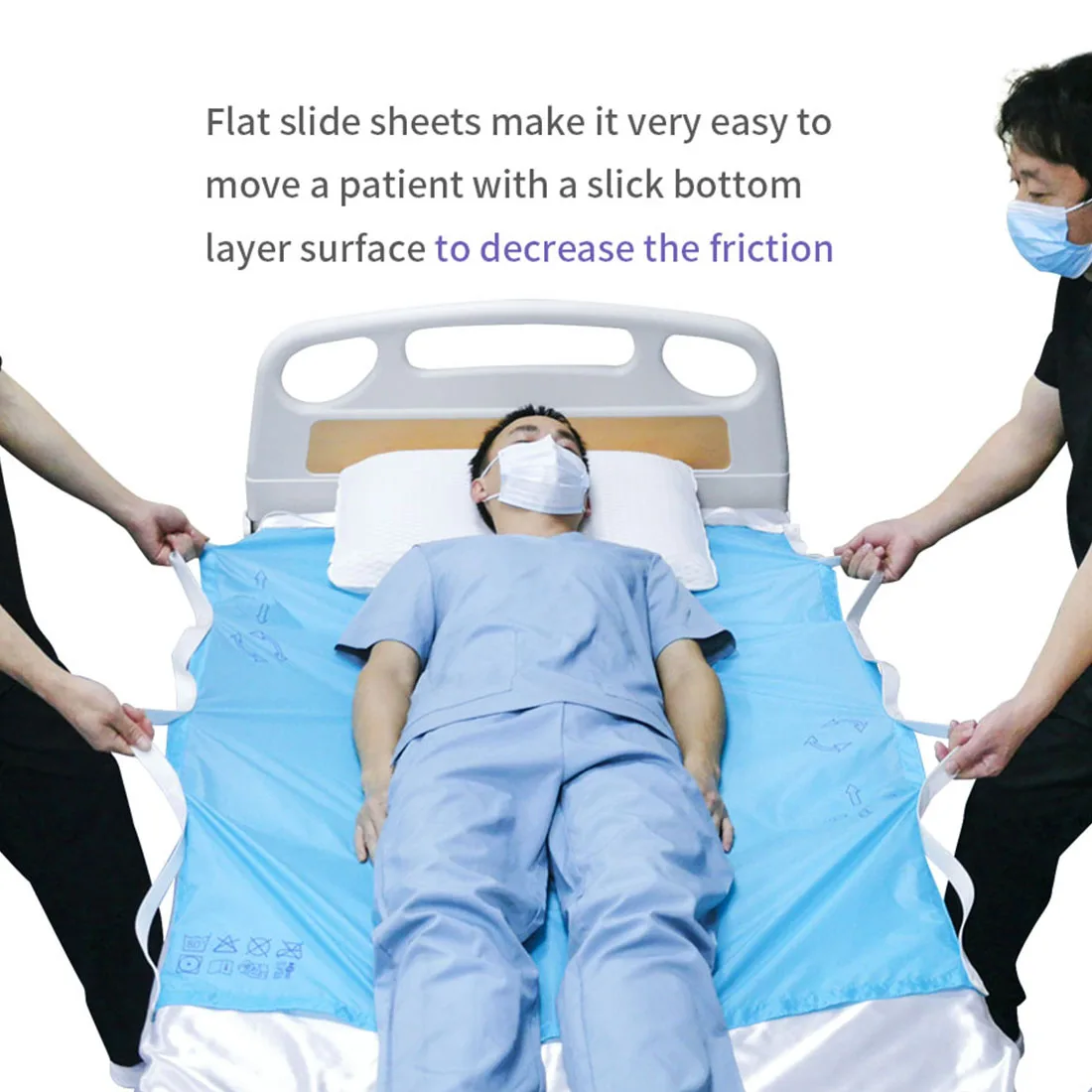 Iso13485 Patient Transfer Slide Sheet Bed To Wheelchair Patient Slide