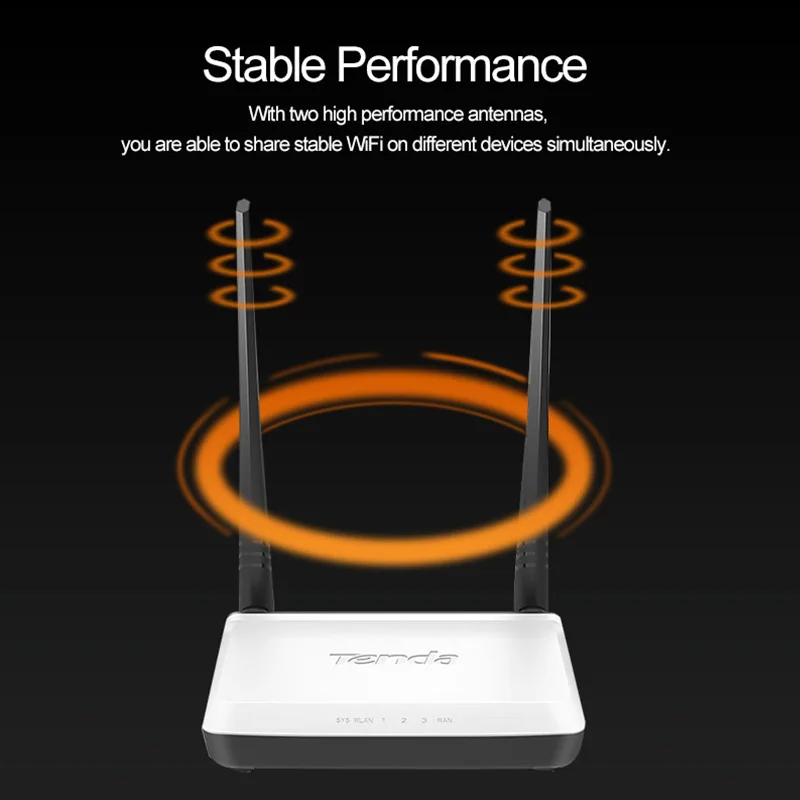 Tenda N318 N300 無線WiFiルーター 300Mbps 2*5dBiアンテナ搭載