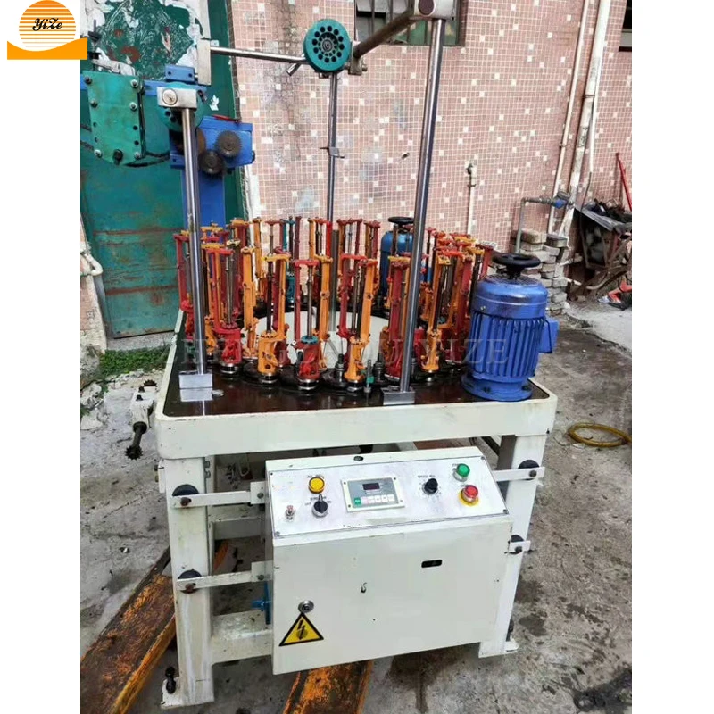 Computerized 6mm to 12mm 3 Strand Banana Fiber Rope Nylon Rope Making Machine Lace Elastic Fabric Braider Braiding Machine