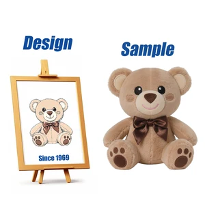 Shengye Custom Cartoon Teddy Bear Plush Toy 20cm 25cm 30cm 40cm All Size Cute Animal Doll Keychain Pendant Teddy Bear Plushies