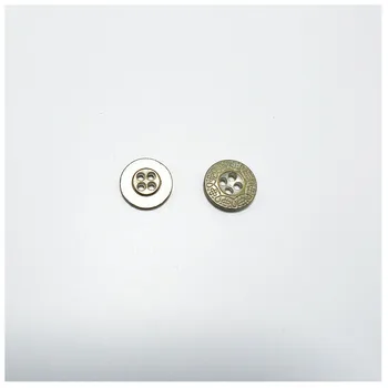 High-end vintage engraved pattern metal button custom pattern engraving wholesale support