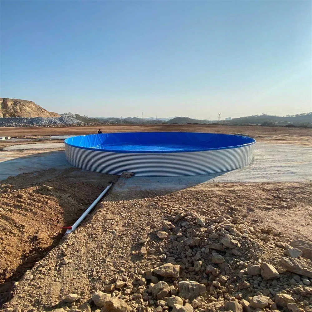 SDM 40000 Liter Round Tarpaulin Canvas Farming Fish tank Aquaculture